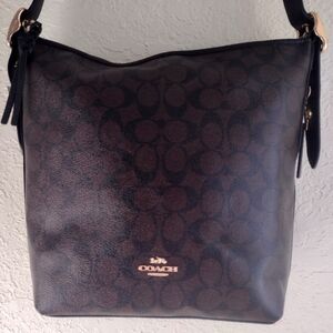 Coach Signature Canvas Val Duffle Bag NWT
